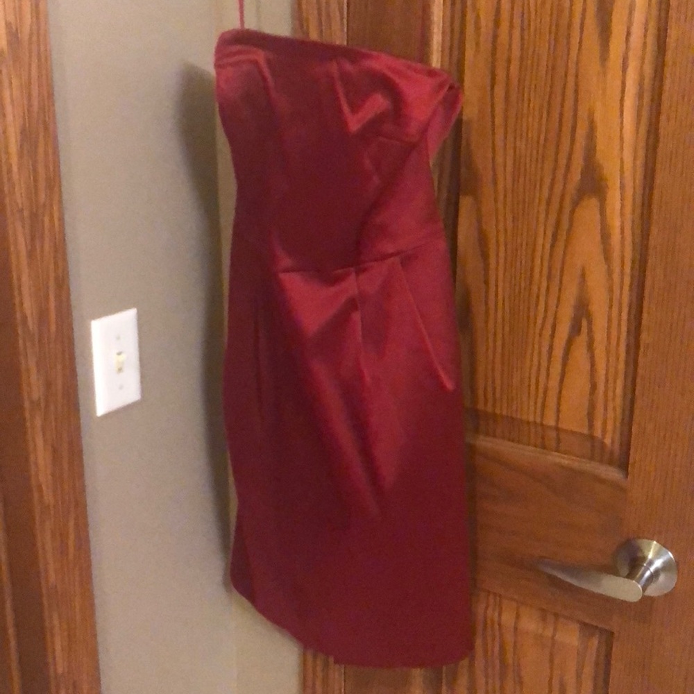 Red cocktail dress